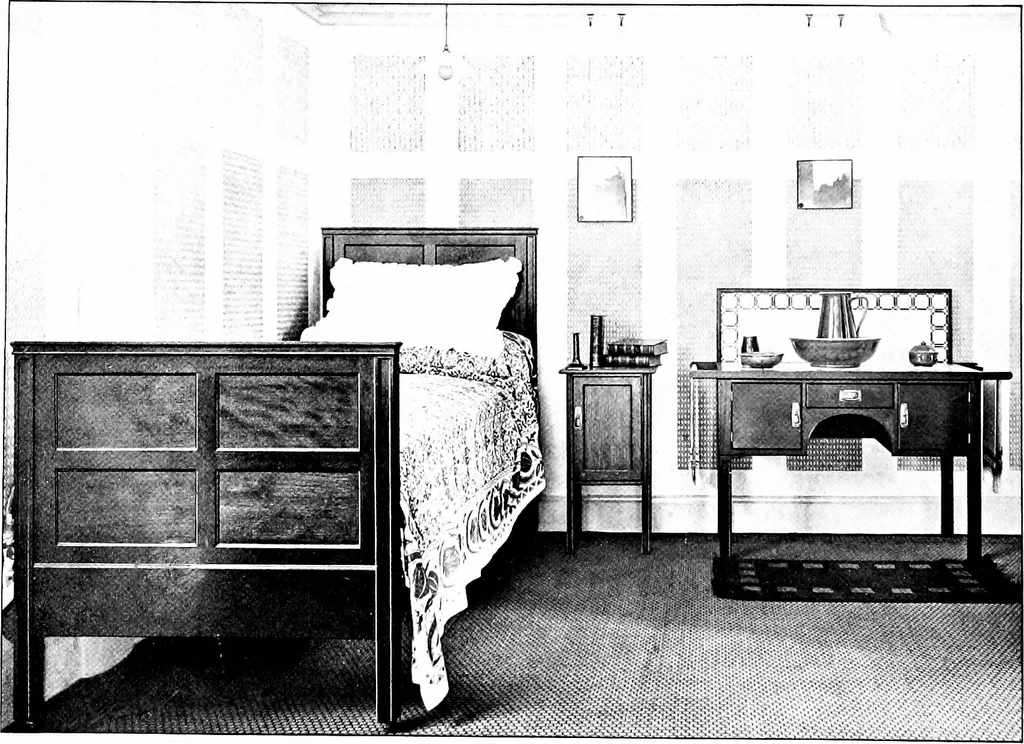 An illustration from The house beautiful and useful; being practical suggestions on furnishing and decoration, 1907, leaf 215