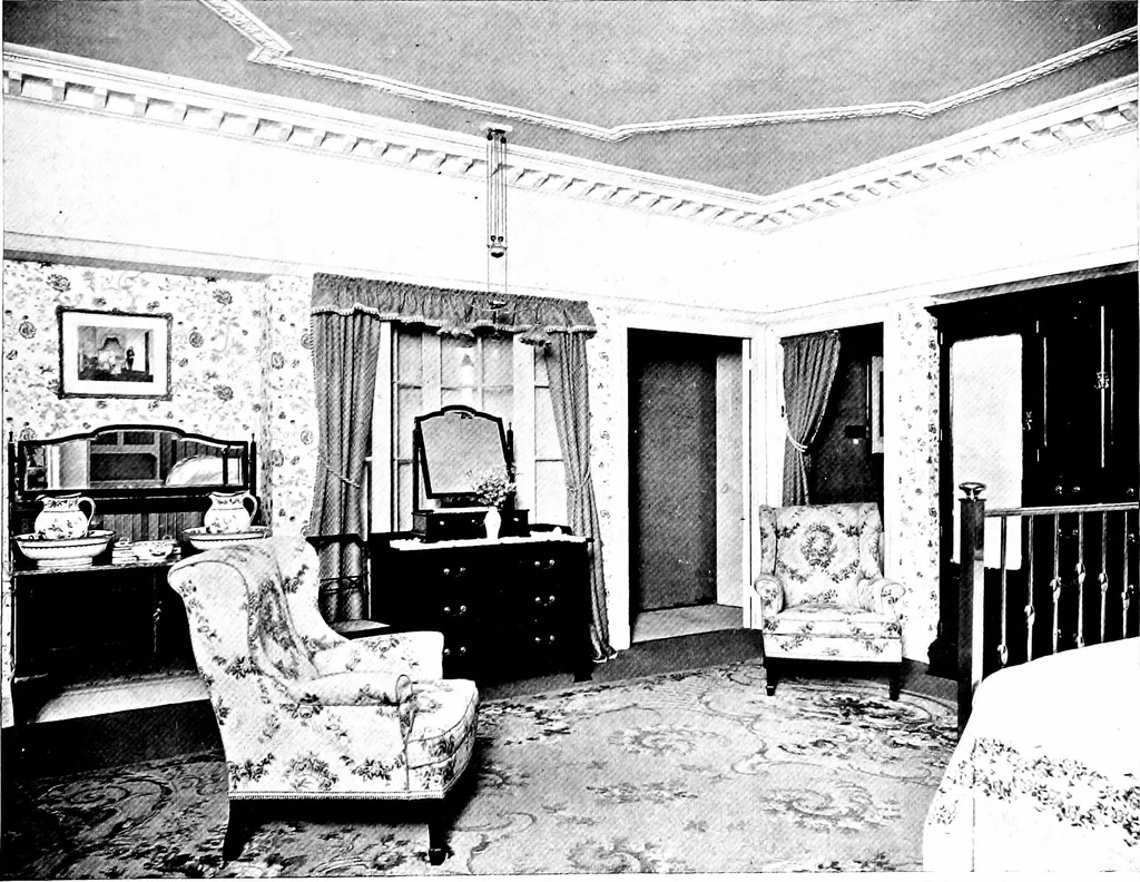 An illustration from The house beautiful and useful; being practical suggestions on furnishing and decoration, 1907, leaf 218