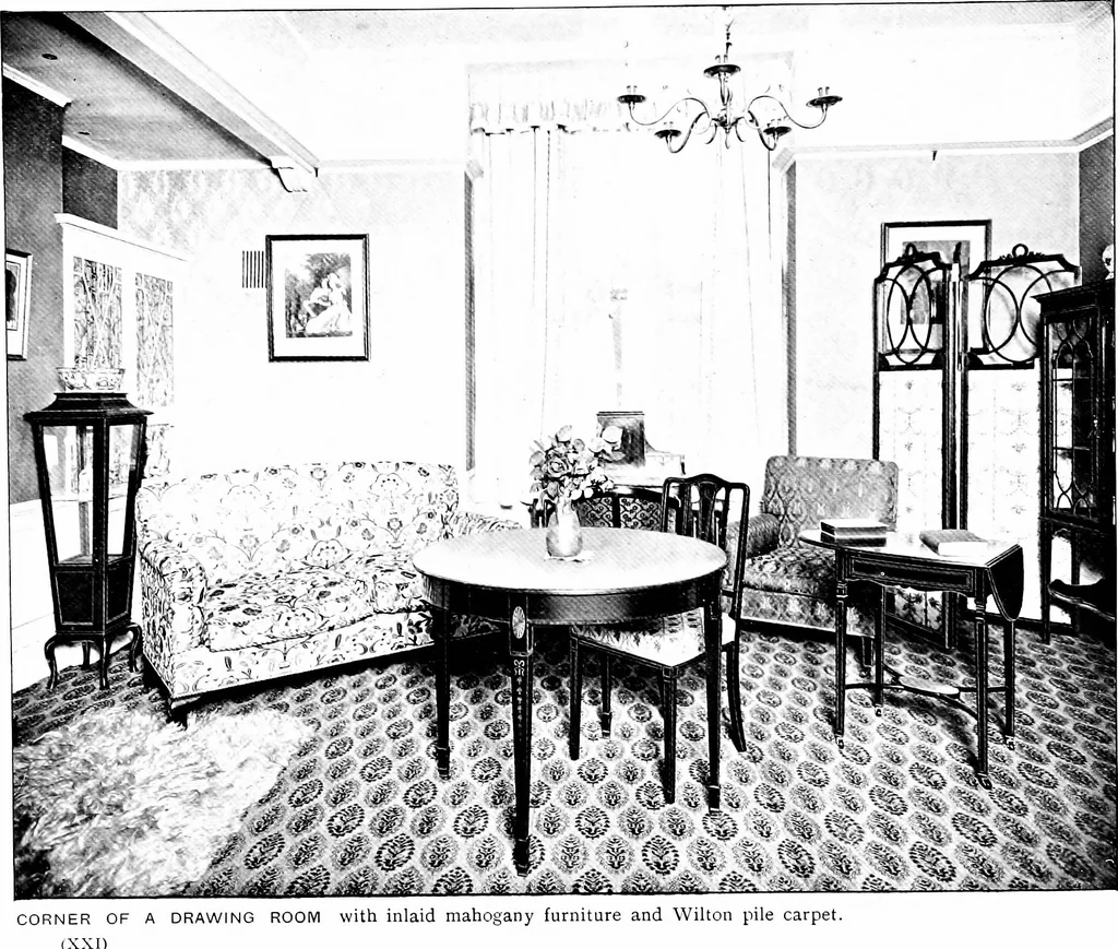 An illustration from The house beautiful and useful; being practical suggestions on furnishing and decoration, 1907, leaf 220