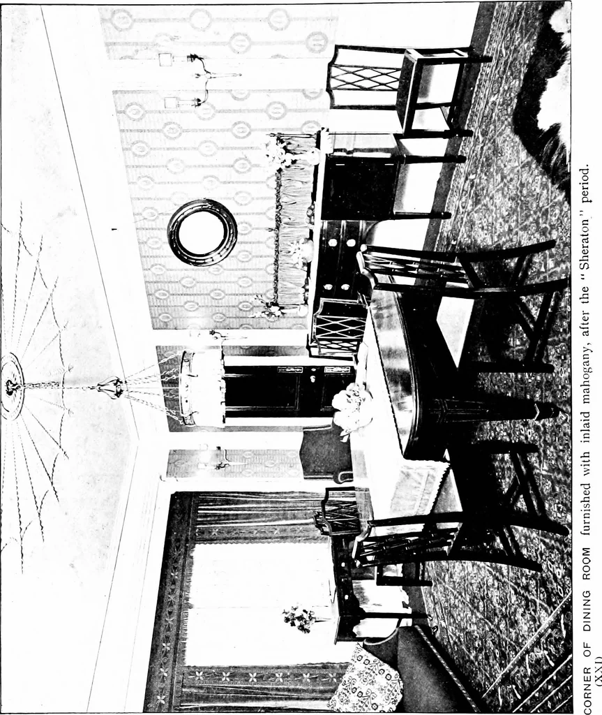 An illustration from The house beautiful and useful; being practical suggestions on furnishing and decoration, 1907, leaf 221