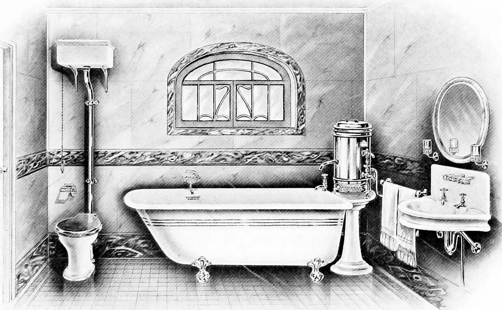 An illustration from The house beautiful and useful; being practical suggestions on furnishing and decoration, 1907, leaf 96