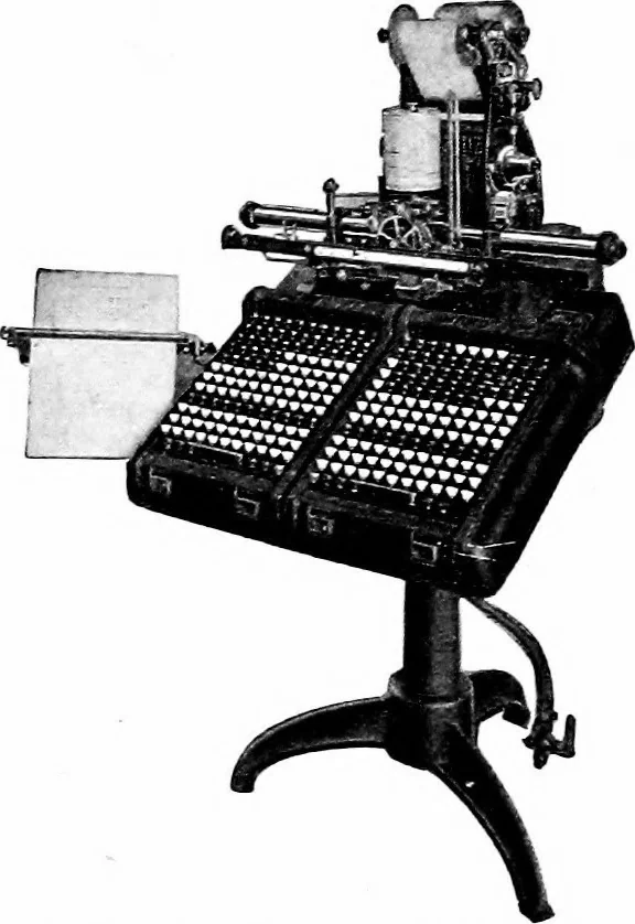 An illustration from Printing; a textbook for printers' apprentices, continuation classes, and for general use in schools, 1917, leaf 227