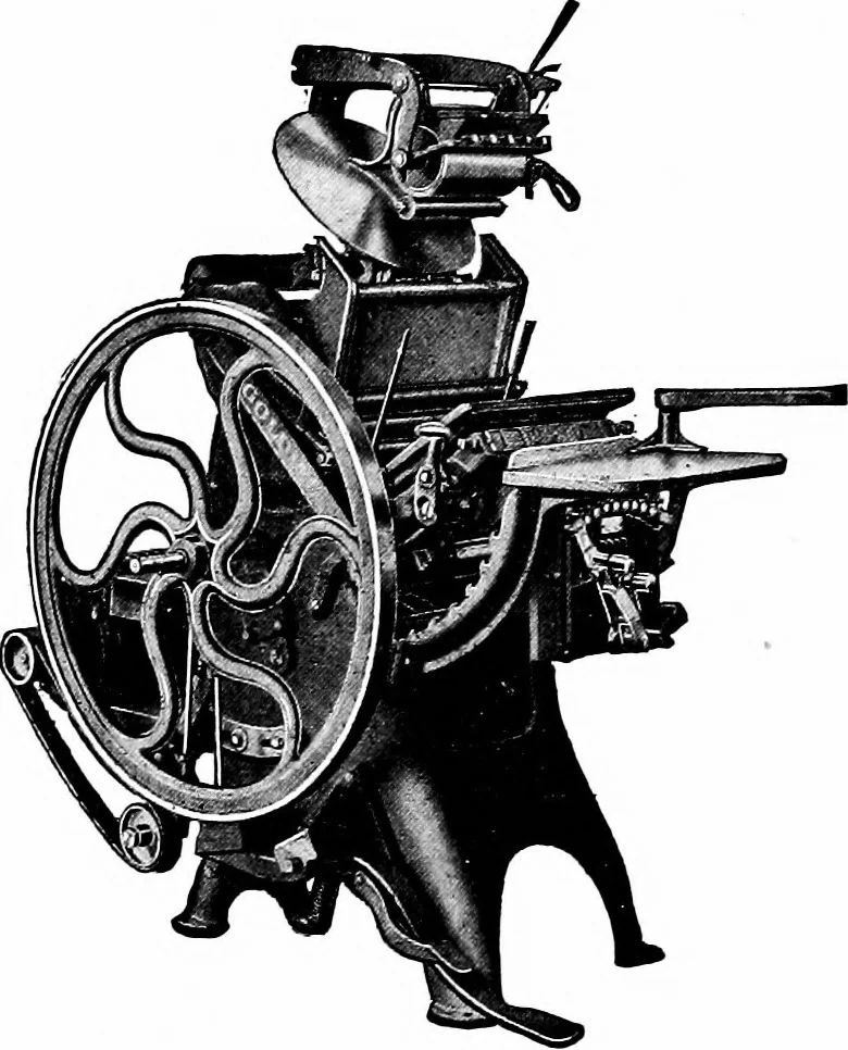 An illustration from Printing; a textbook for printers' apprentices, continuation classes, and for general use in schools, 1917, leaf 235