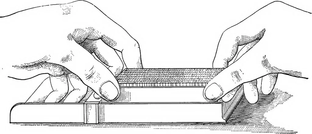 An illustration from Printing; a textbook for printers' apprentices, continuation classes, and for general use in schools, 1917, leaf 34