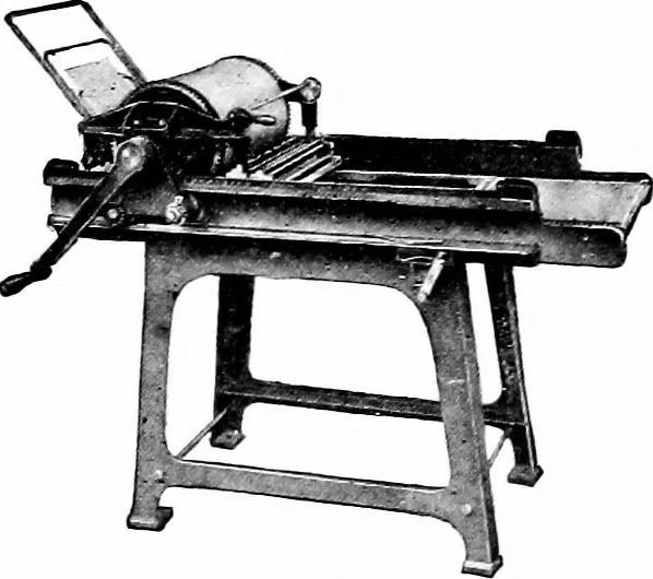 An illustration from Printing; a textbook for printers' apprentices, continuation classes, and for general use in schools, 1917, leaf 43
