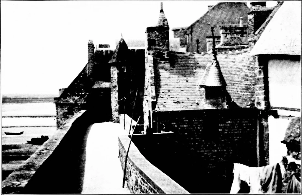 An illustration from Small French buildings; the architecture of town and country, comprising cottages, farmhouses, minor chateaux or manors with their farm groups, small town dwellings, and a few churches, 1921, leaf 108