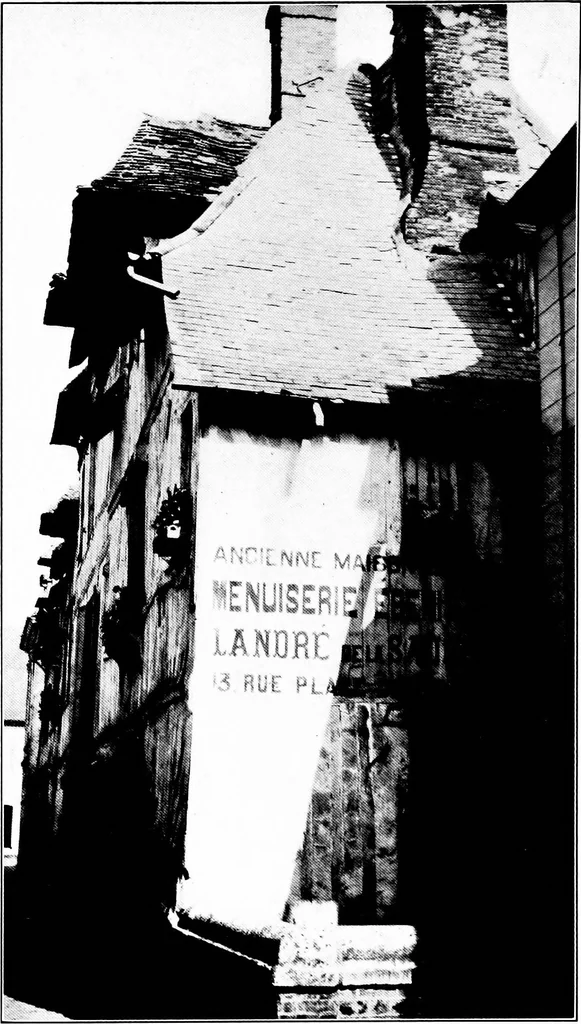 An illustration from Small French buildings; the architecture of town and country, comprising cottages, farmhouses, minor chateaux or manors with their farm groups, small town dwellings, and a few churches, 1921, leaf 126