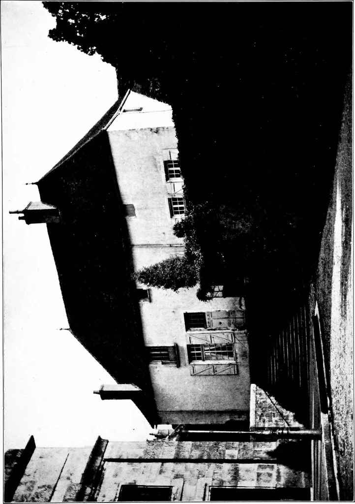 An illustration from Small French buildings; the architecture of town and country, comprising cottages, farmhouses, minor chateaux or manors with their farm groups, small town dwellings, and a few churches, 1921, leaf 132