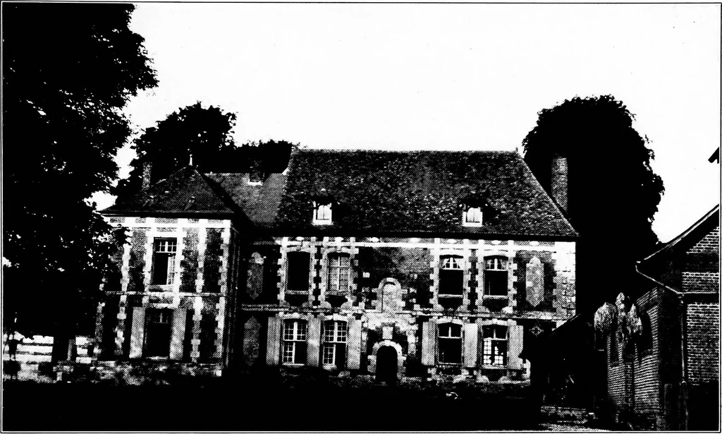 An illustration from Small French buildings; the architecture of town and country, comprising cottages, farmhouses, minor chateaux or manors with their farm groups, small town dwellings, and a few churches, 1921, leaf 168