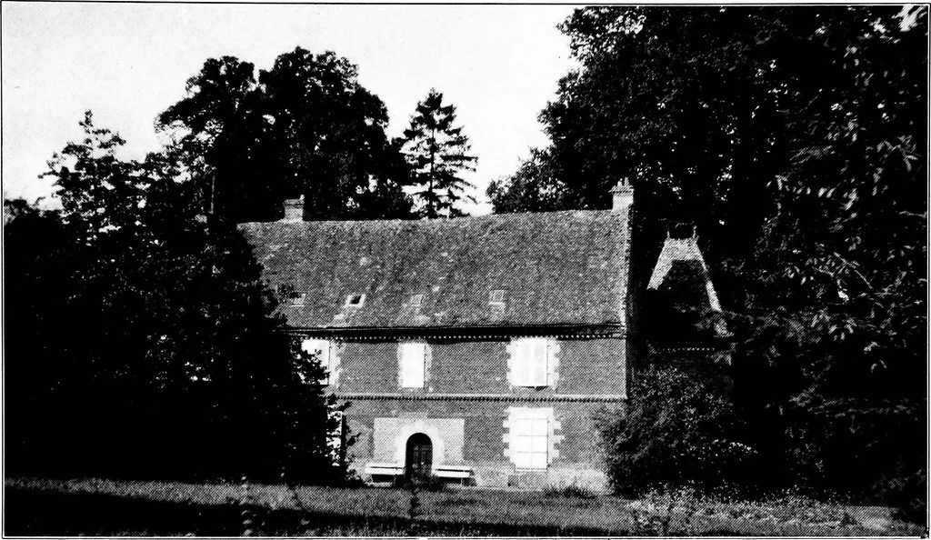 An illustration from Small French buildings; the architecture of town and country, comprising cottages, farmhouses, minor chateaux or manors with their farm groups, small town dwellings, and a few churches, 1921, leaf 176