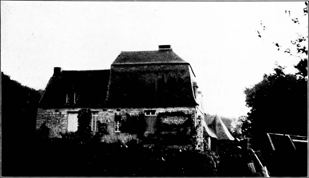 An illustration from Small French buildings; the architecture of town and country, comprising cottages, farmhouses, minor chateaux or manors with their farm groups, small town dwellings, and a few churches, 1921, leaf 192