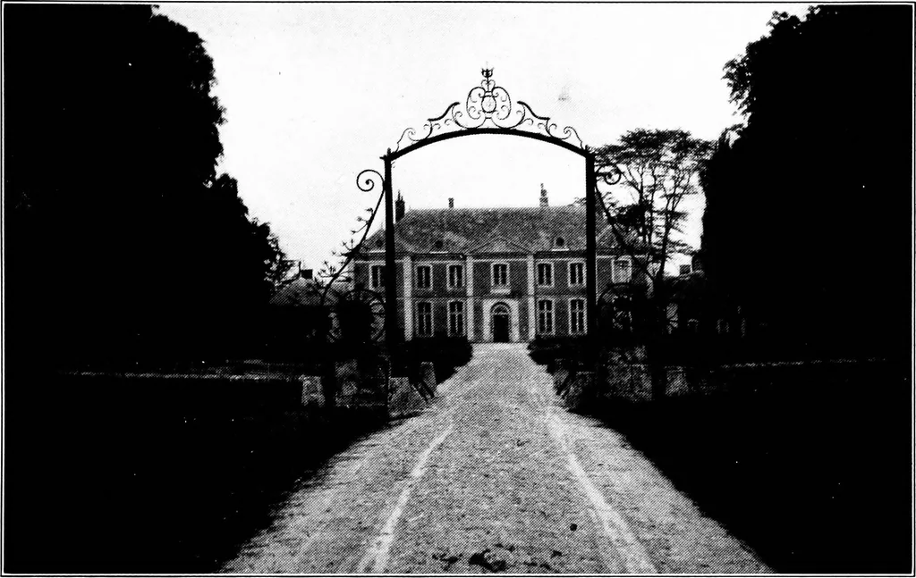 An illustration from Small French buildings; the architecture of town and country, comprising cottages, farmhouses, minor chateaux or manors with their farm groups, small town dwellings, and a few churches, 1921, leaf 218