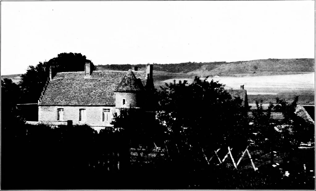 An illustration from Small French buildings; the architecture of town and country, comprising cottages, farmhouses, minor chateaux or manors with their farm groups, small town dwellings, and a few churches, 1921, leaf 228
