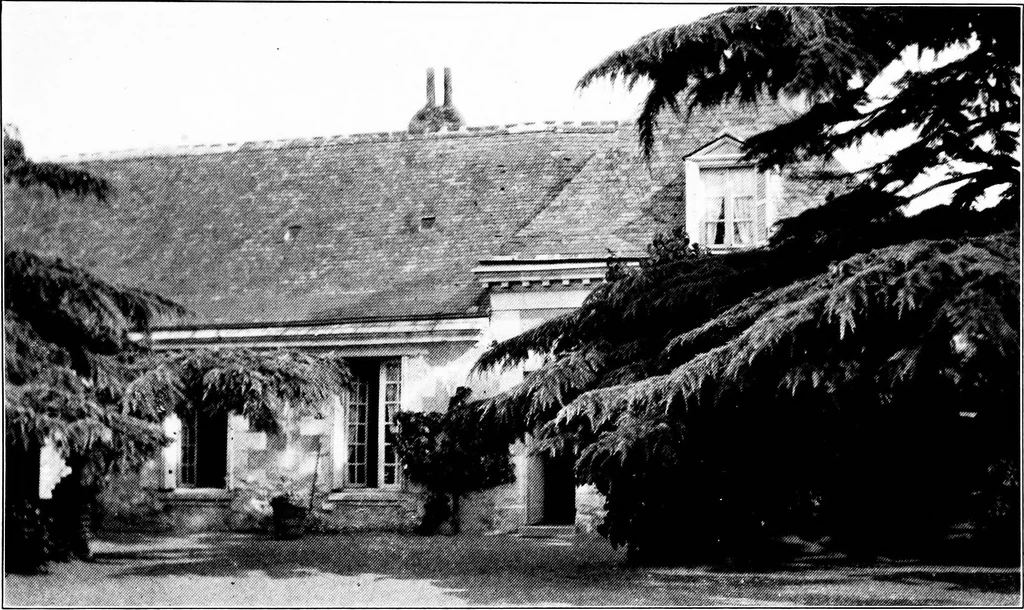 An illustration from Small French buildings; the architecture of town and country, comprising cottages, farmhouses, minor chateaux or manors with their farm groups, small town dwellings, and a few churches, 1921, leaf 244