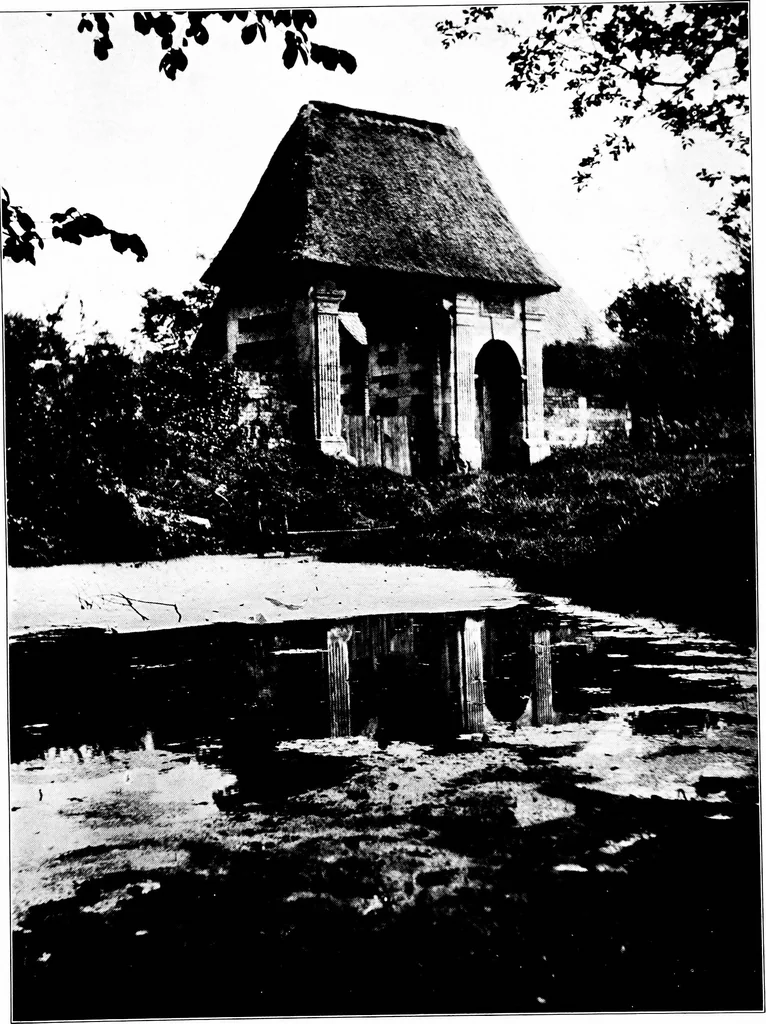 An illustration from Small French buildings; the architecture of town and country, comprising cottages, farmhouses, minor chateaux or manors with their farm groups, small town dwellings, and a few churches, 1921, leaf 258