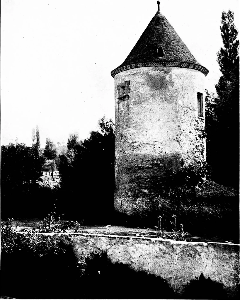 An illustration from Small French buildings; the architecture of town and country, comprising cottages, farmhouses, minor chateaux or manors with their farm groups, small town dwellings, and a few churches, 1921, leaf 264