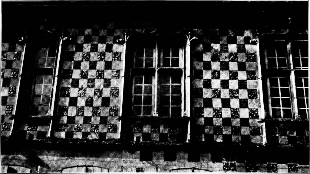 An illustration from Small French buildings; the architecture of town and country, comprising cottages, farmhouses, minor chateaux or manors with their farm groups, small town dwellings, and a few churches, 1921, leaf 270