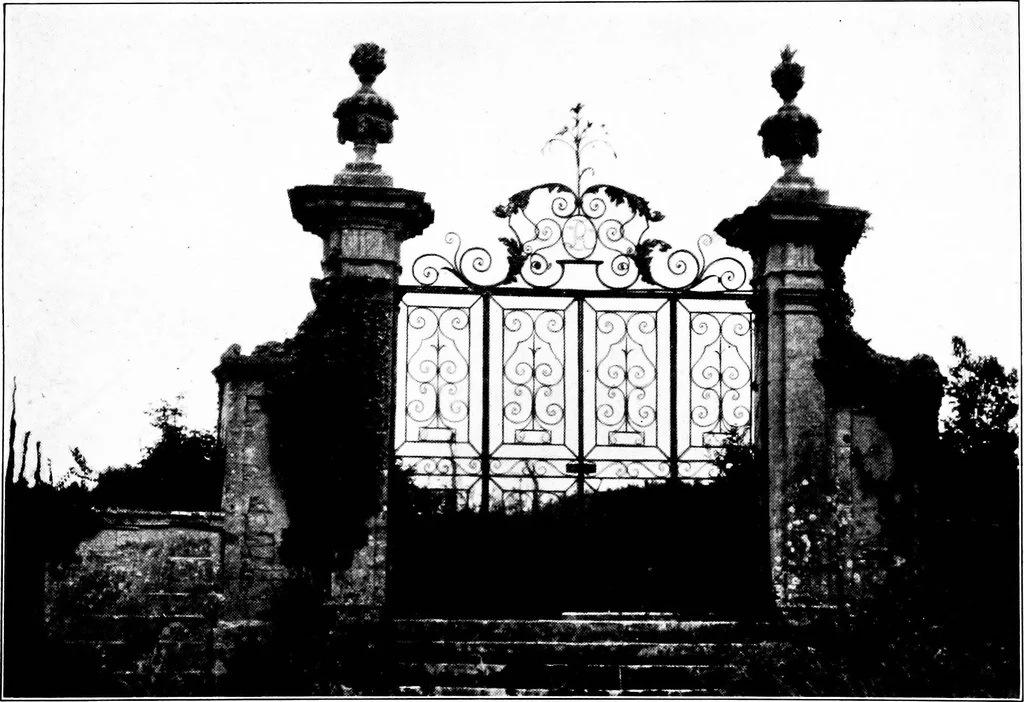 An illustration from Small French buildings; the architecture of town and country, comprising cottages, farmhouses, minor chateaux or manors with their farm groups, small town dwellings, and a few churches, 1921, leaf 276