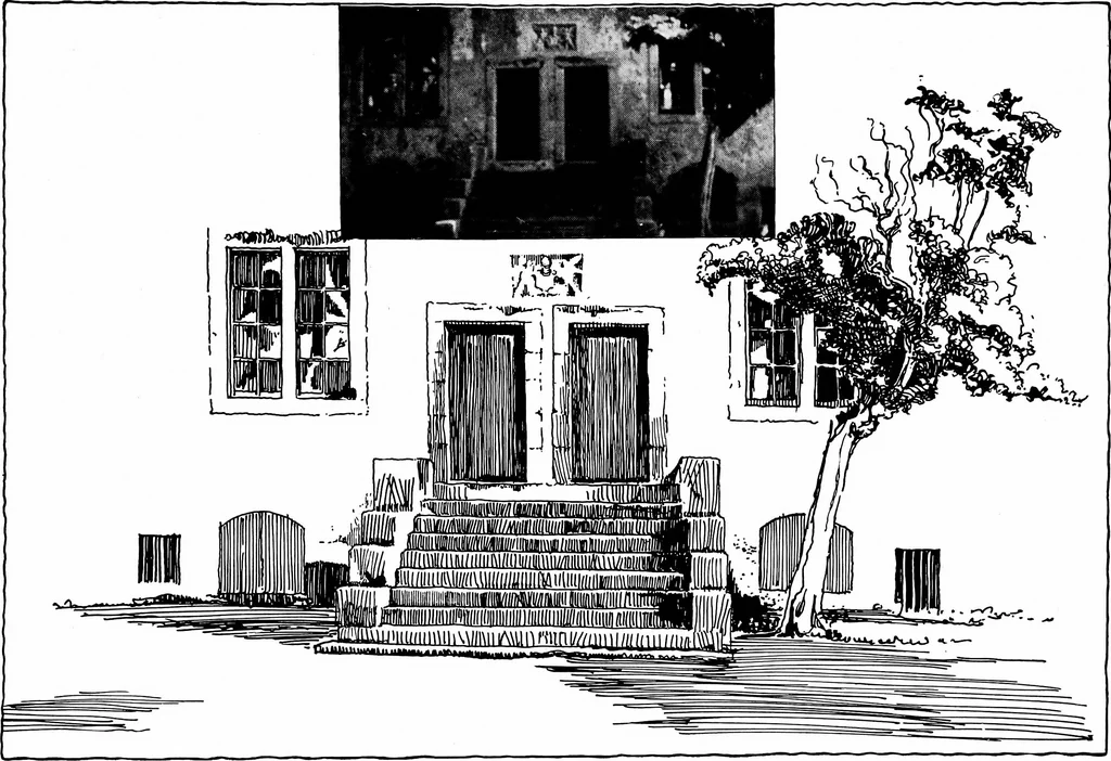 An illustration from Small French buildings; the architecture of town and country, comprising cottages, farmhouses, minor chateaux or manors with their farm groups, small town dwellings, and a few churches, 1921, leaf 278