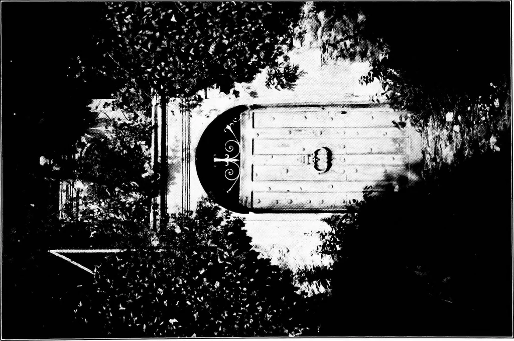 An illustration from Small French buildings; the architecture of town and country, comprising cottages, farmhouses, minor chateaux or manors with their farm groups, small town dwellings, and a few churches, 1921, leaf 294