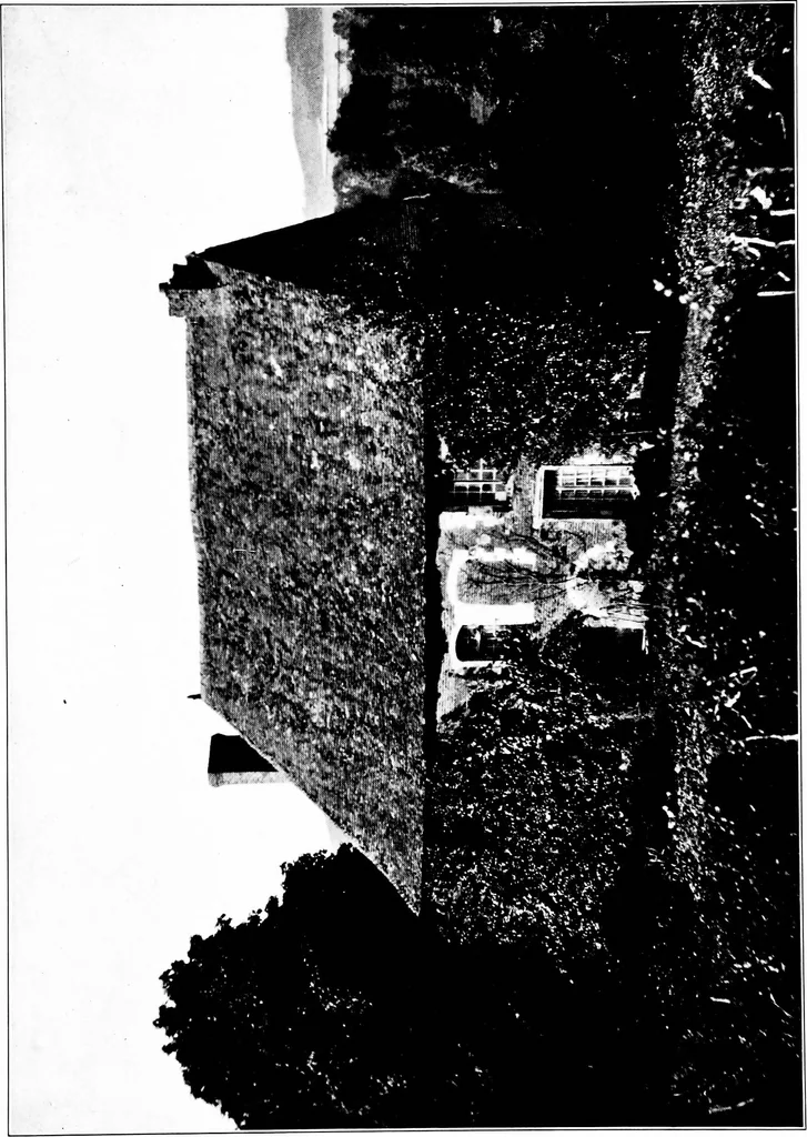 An illustration from Small French buildings; the architecture of town and country, comprising cottages, farmhouses, minor chateaux or manors with their farm groups, small town dwellings, and a few churches, 1921, leaf 34