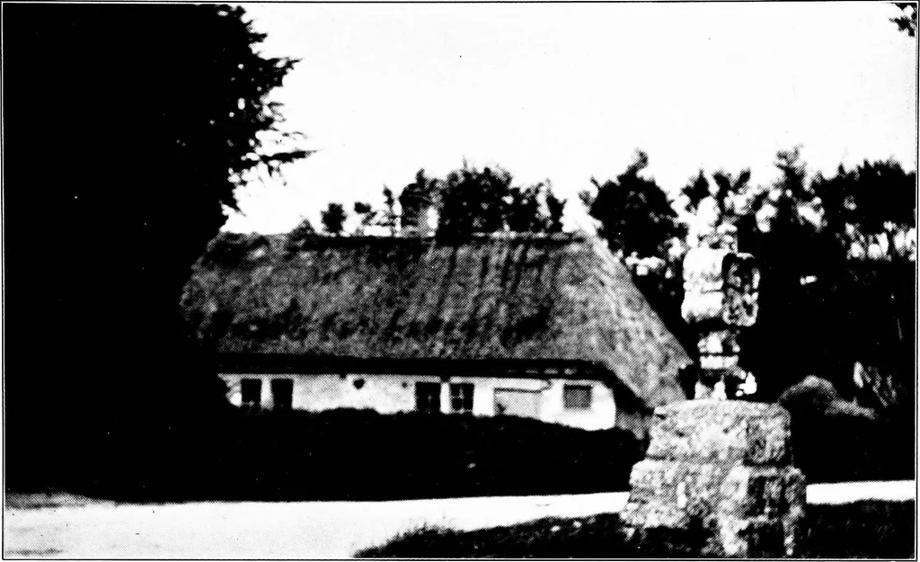 An illustration from Small French buildings; the architecture of town and country, comprising cottages, farmhouses, minor chateaux or manors with their farm groups, small town dwellings, and a few churches, 1921, leaf 40