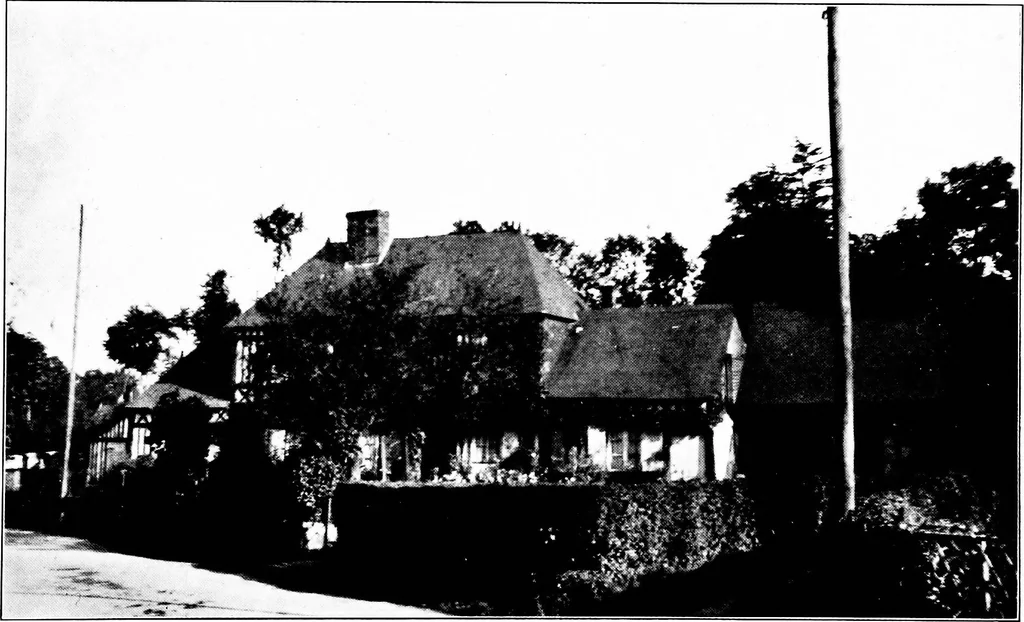 An illustration from Small French buildings; the architecture of town and country, comprising cottages, farmhouses, minor chateaux or manors with their farm groups, small town dwellings, and a few churches, 1921, leaf 40
