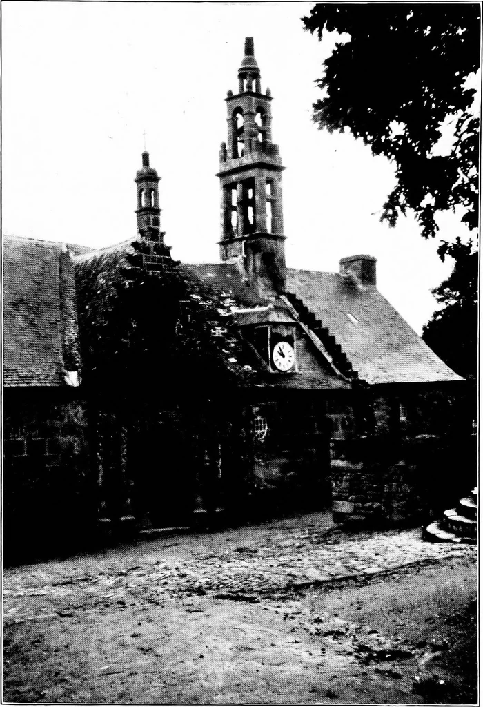 An illustration from Small French buildings; the architecture of town and country, comprising cottages, farmhouses, minor chateaux or manors with their farm groups, small town dwellings, and a few churches, 1921, leaf 88