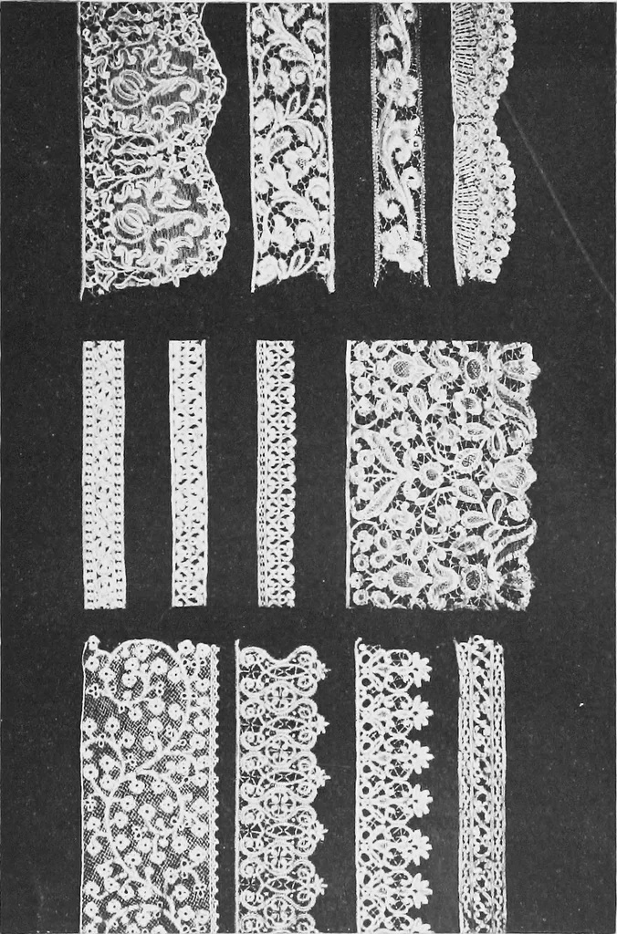 An illustration from Bobbins of Belgium : a book of Belgian lace, lace-workers, lace-schools and lace-villages, 1920, leaf 173