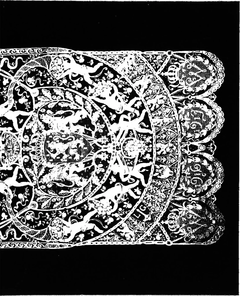 An illustration from Bobbins of Belgium : a book of Belgian lace, lace-workers, lace-schools and lace-villages, 1920, leaf 264