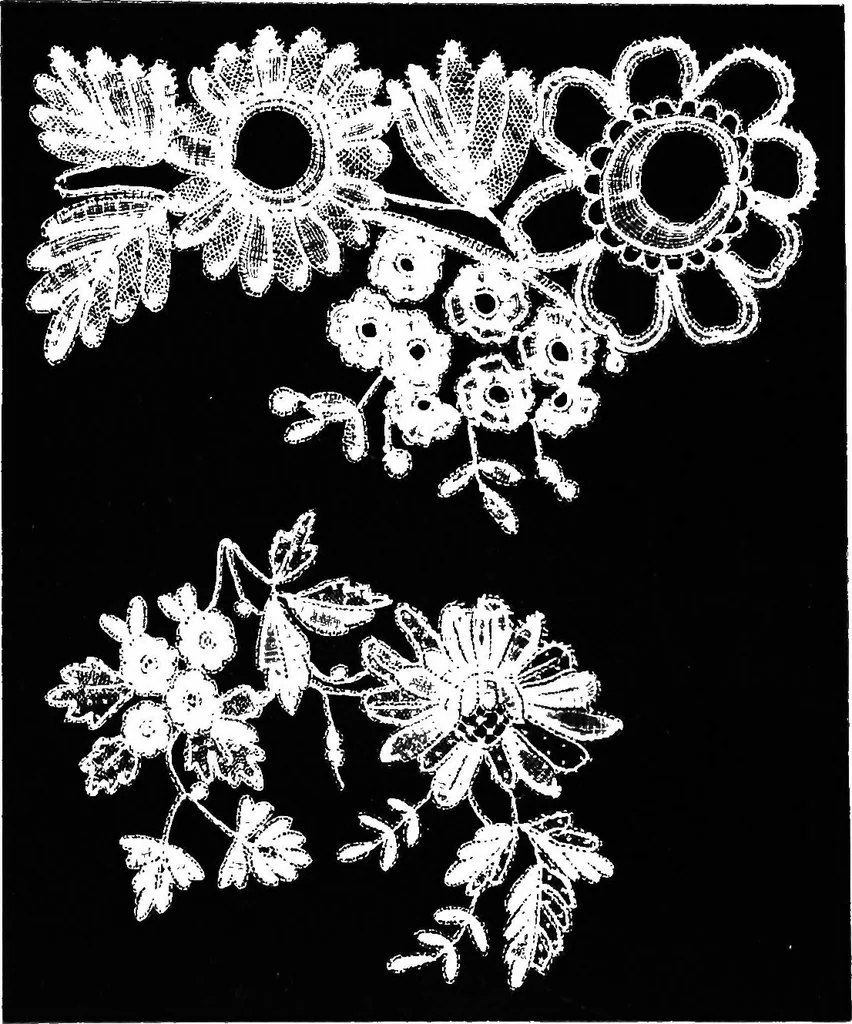 An illustration from Bobbins of Belgium : a book of Belgian lace, lace-workers, lace-schools and lace-villages, 1920, leaf 275