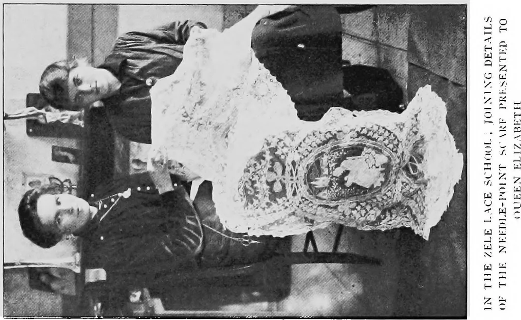 An illustration from Bobbins of Belgium : a book of Belgian lace, lace-workers, lace-schools and lace-villages, 1920, leaf 323