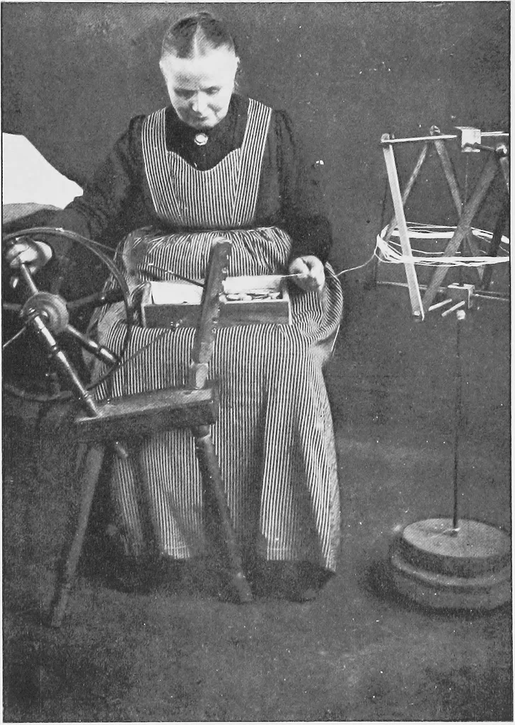 An illustration from Bobbins of Belgium : a book of Belgian lace, lace-workers, lace-schools and lace-villages, 1920, leaf 81