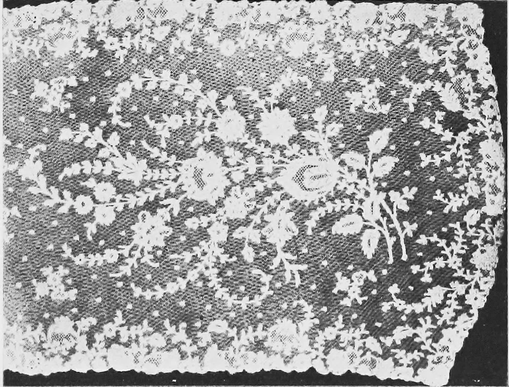 An illustration from Bobbins of Belgium : a book of Belgian lace, lace-workers, lace-schools and lace-villages, 1920, leaf 91