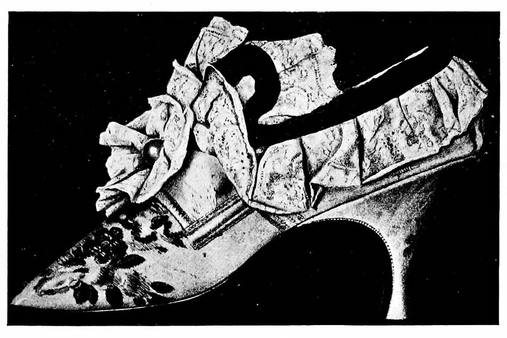 An illustration from The romance of the lace pillow; being the history of lace-making in Bucks, Beds, Northants and neighbouring counties, together with some account of the lace industries of Devon and Ireland, 1919, leaf 62
