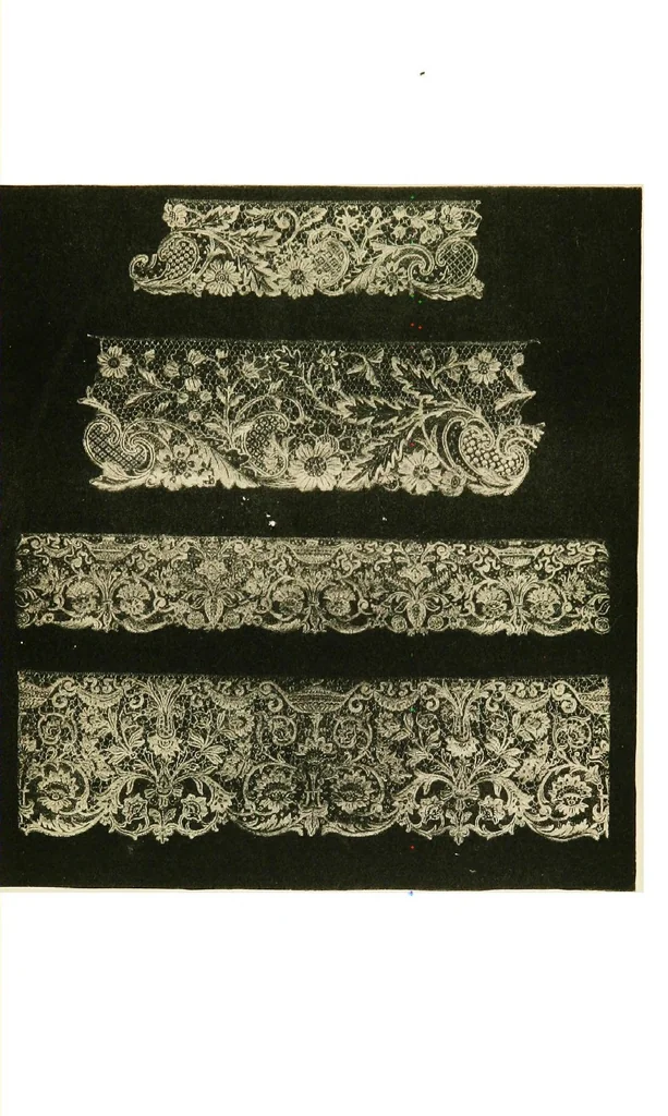 An illustration from A renascence of the Irish art of lace-making. Illustrated by photographic reproductions of Irish laces, made from new and specially designed patterns, 1888, leaf 32
