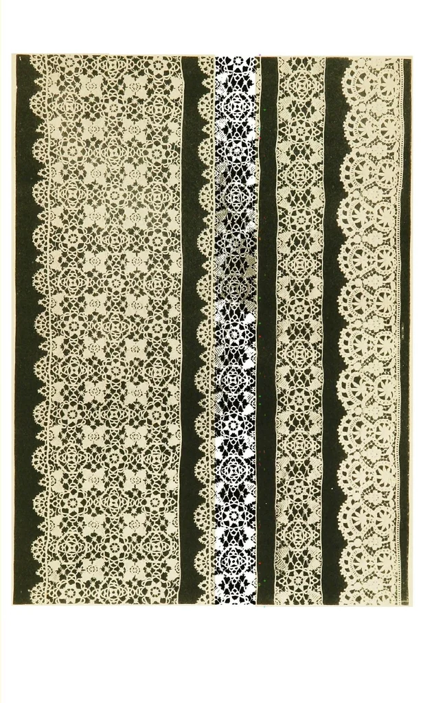 An illustration from A renascence of the Irish art of lace-making. Illustrated by photographic reproductions of Irish laces, made from new and specially designed patterns, 1888, leaf 36