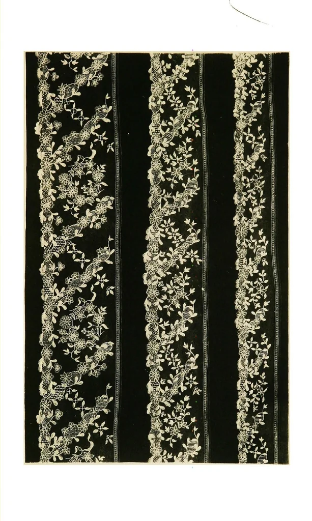 An illustration from A renascence of the Irish art of lace-making. Illustrated by photographic reproductions of Irish laces, made from new and specially designed patterns, 1888, leaf 52