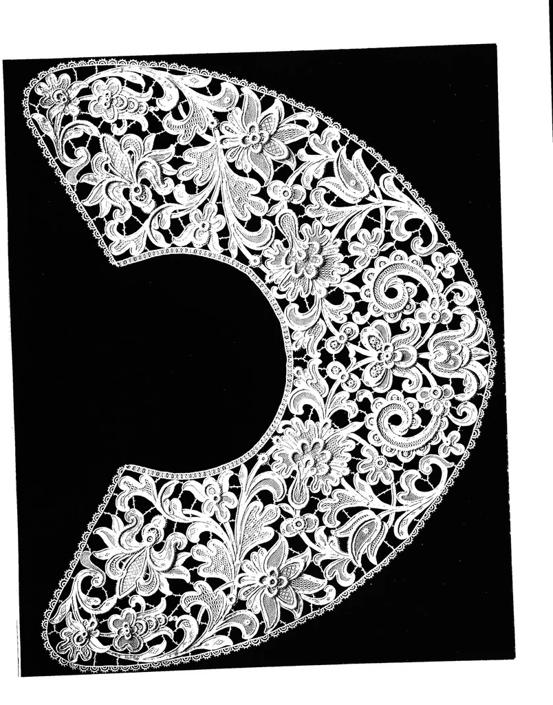 An illustration from Lace album; a series of twenty-six plates of designs for lace, 1878, leaf 14
