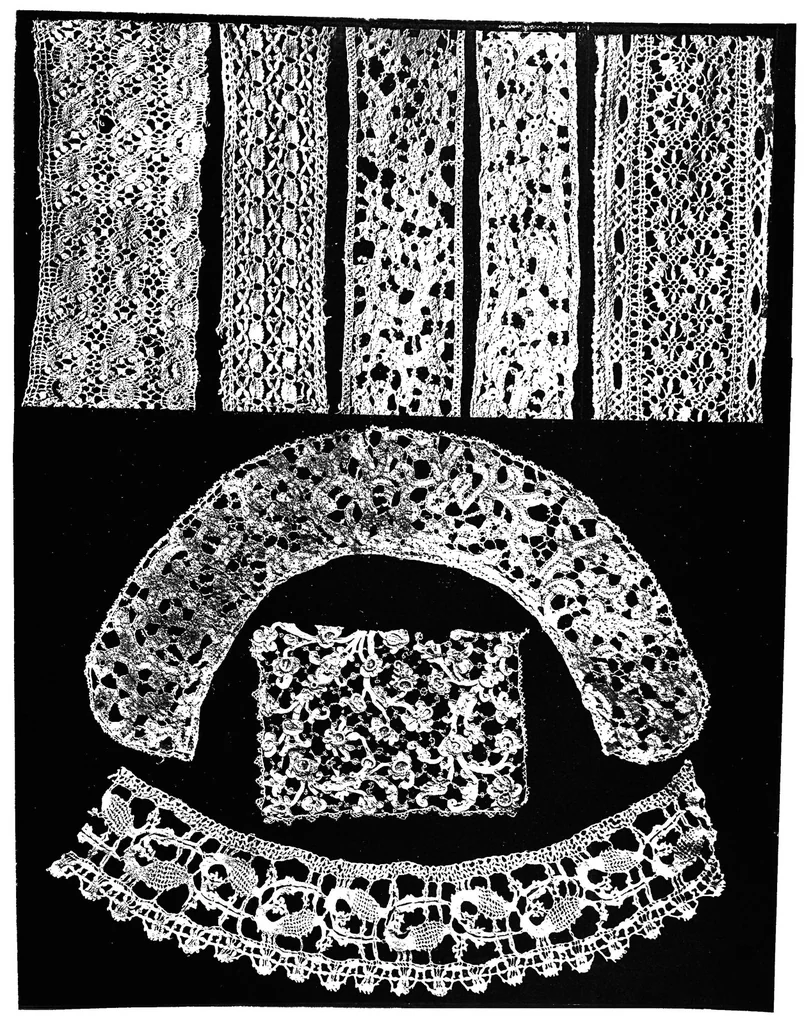 An illustration from Lace album; a series of twenty-six plates of designs for lace, 1878, leaf 30