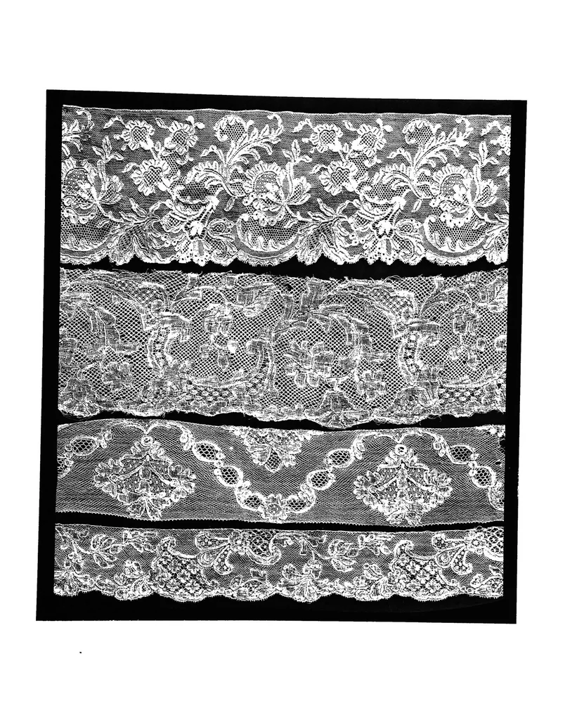 An illustration from Lace album; a series of twenty-six plates of designs for lace, 1878, leaf 62