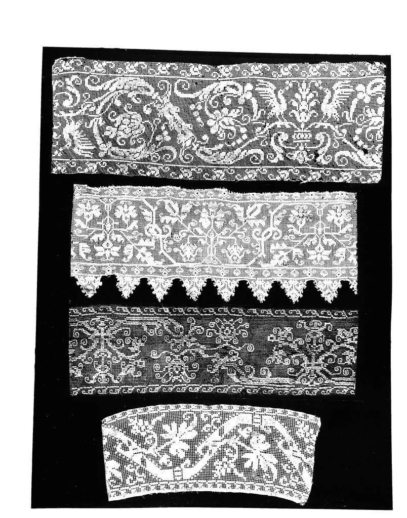 An illustration from Lace album; a series of twenty-six plates of designs for lace, 1878, leaf 66