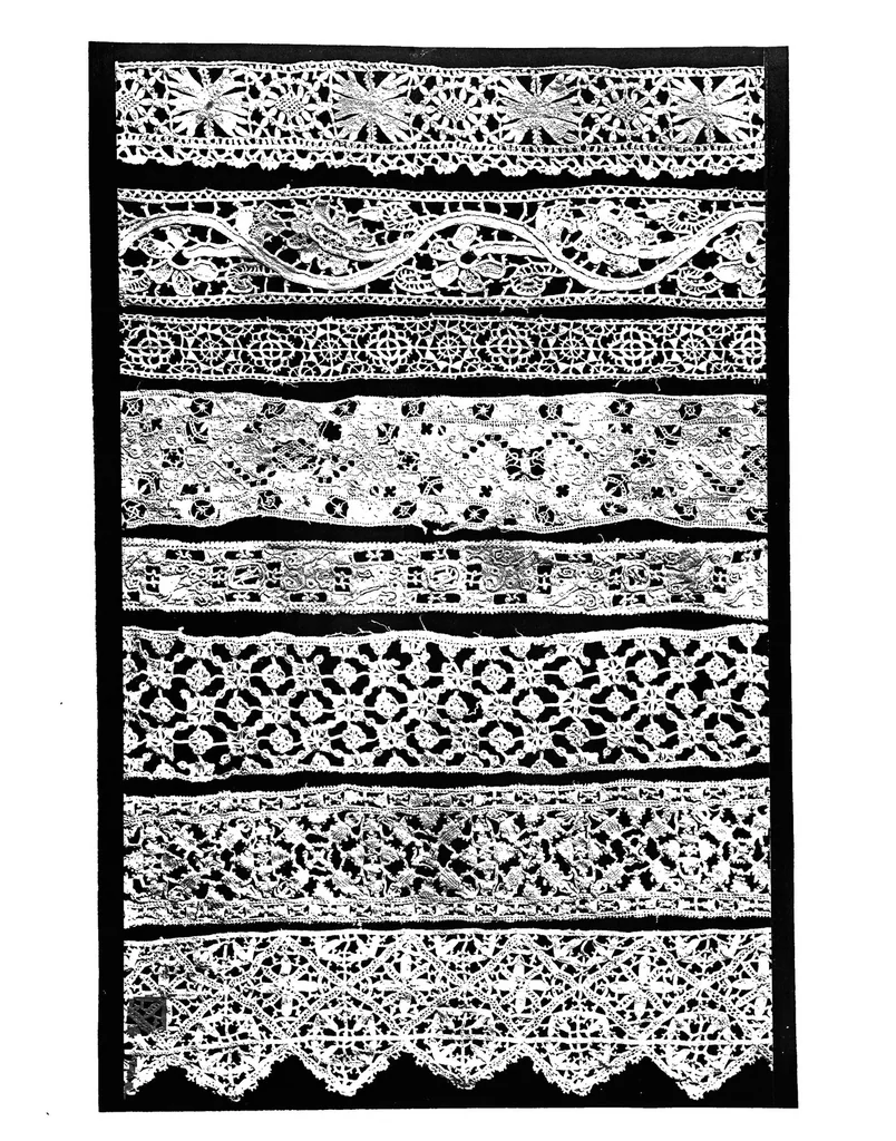 An illustration from Lace album; a series of twenty-six plates of designs for lace, 1878, leaf 94