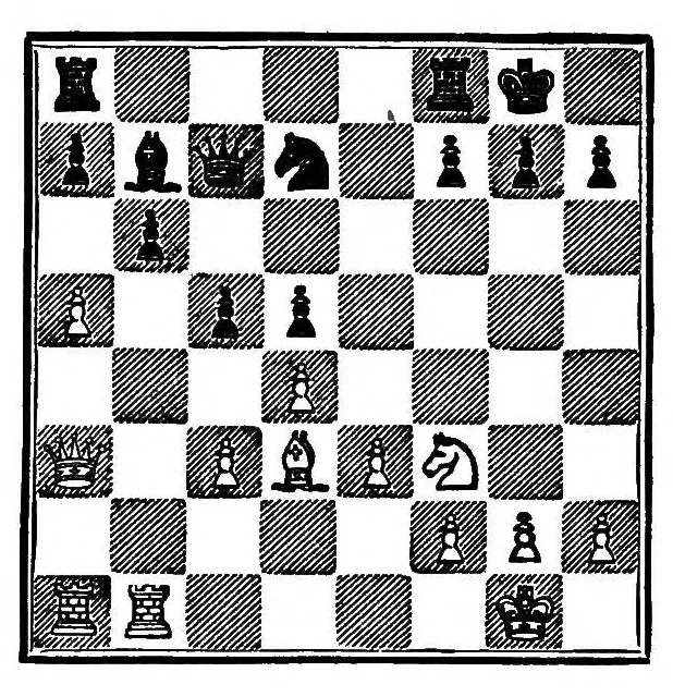 An illustration from Chess fundamentals, 1921, leaf 179