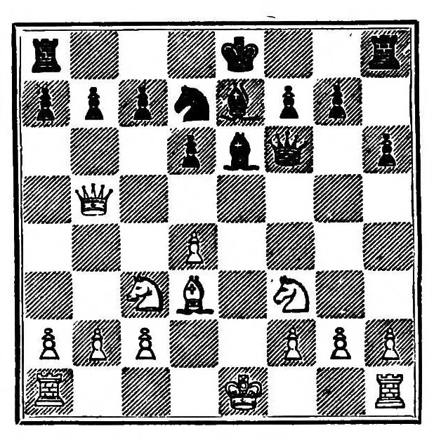 An illustration from Chess fundamentals, 1921, leaf 233