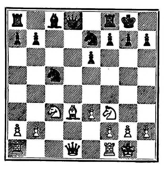 An illustration from Chess fundamentals, 1921, leaf 96