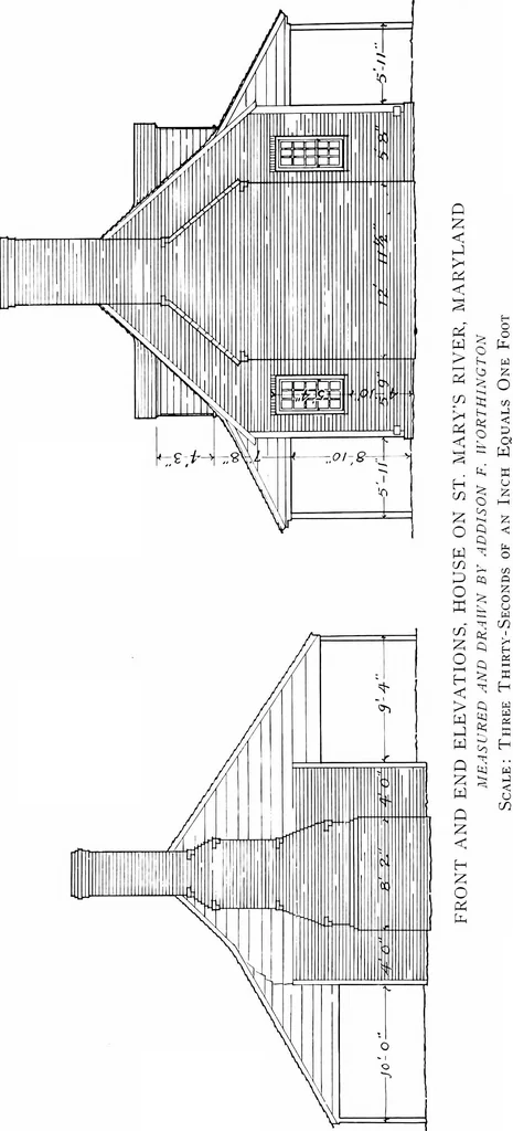 An illustration from Twelve old houses west of Chesapeake Bay;, 1918, leaf 12