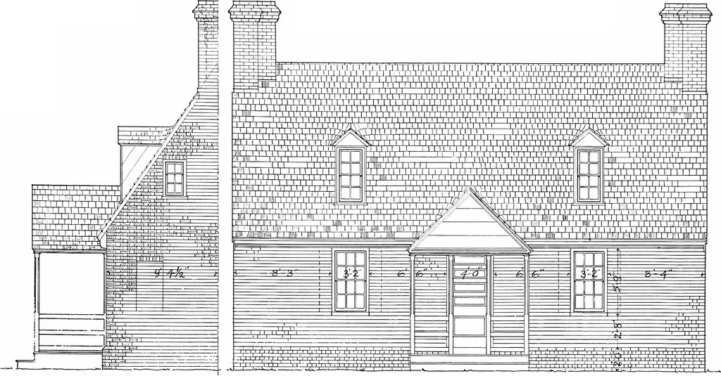 An illustration from Twelve old houses west of Chesapeake Bay;, 1918, leaf 20
