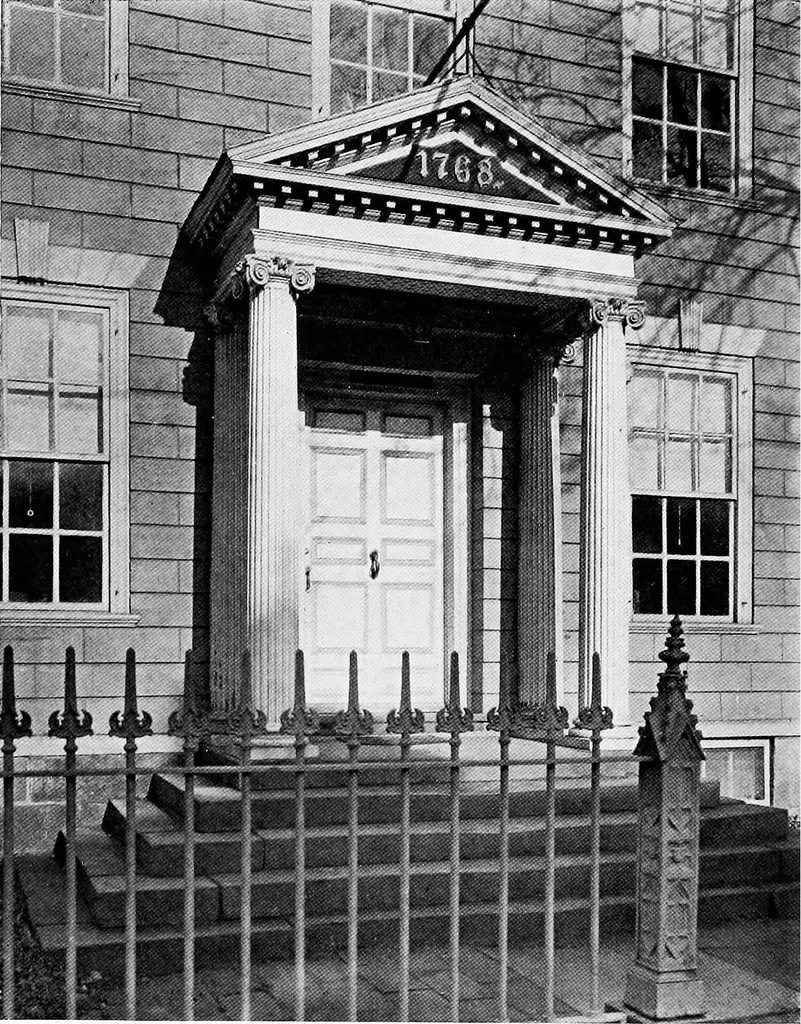 An illustration from Historic homes of New England, 1914, leaf 105