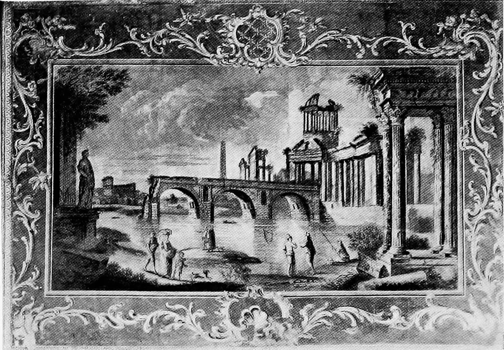An illustration from Historic homes of New England, 1914, leaf 111